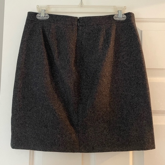 J. Crew Gray Wool Skirt Size 0 - Picture 2 of 3